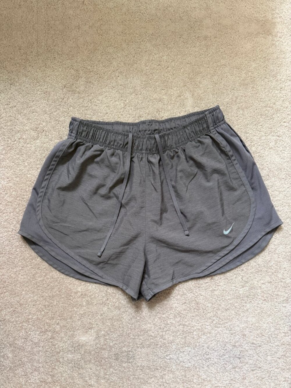 Women's Nike Tempo Running Shorts | Color: Grey | Size: Medium